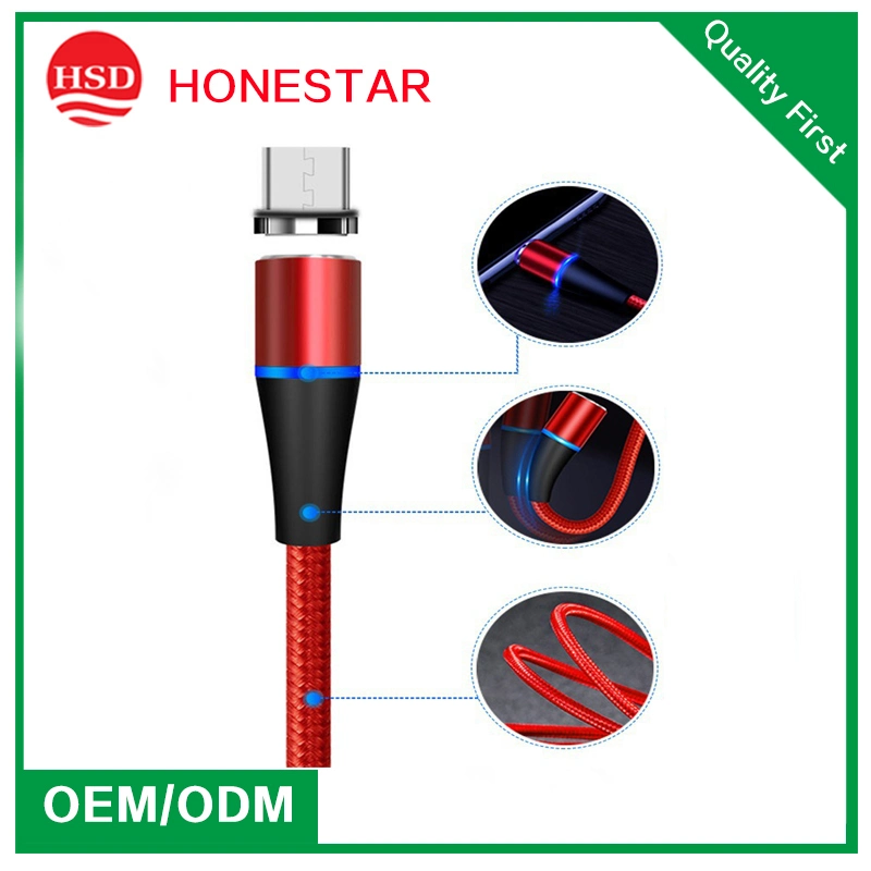 Fast Magnetic Suction Data Cable High Current Is Suitable for Apple 3 in 1 5A Data Cable